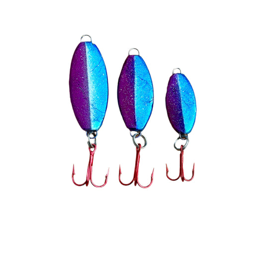 3 different sized Jigging Spoons