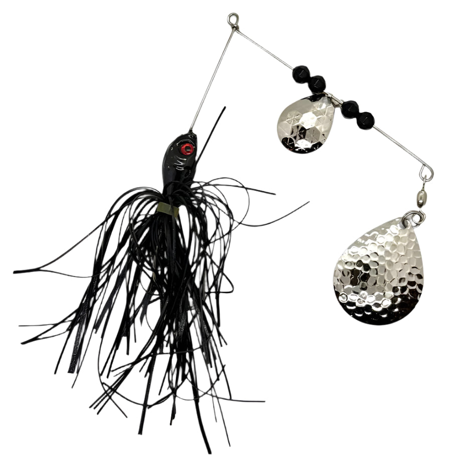 Black Spinner Bait with Colorado Blades
