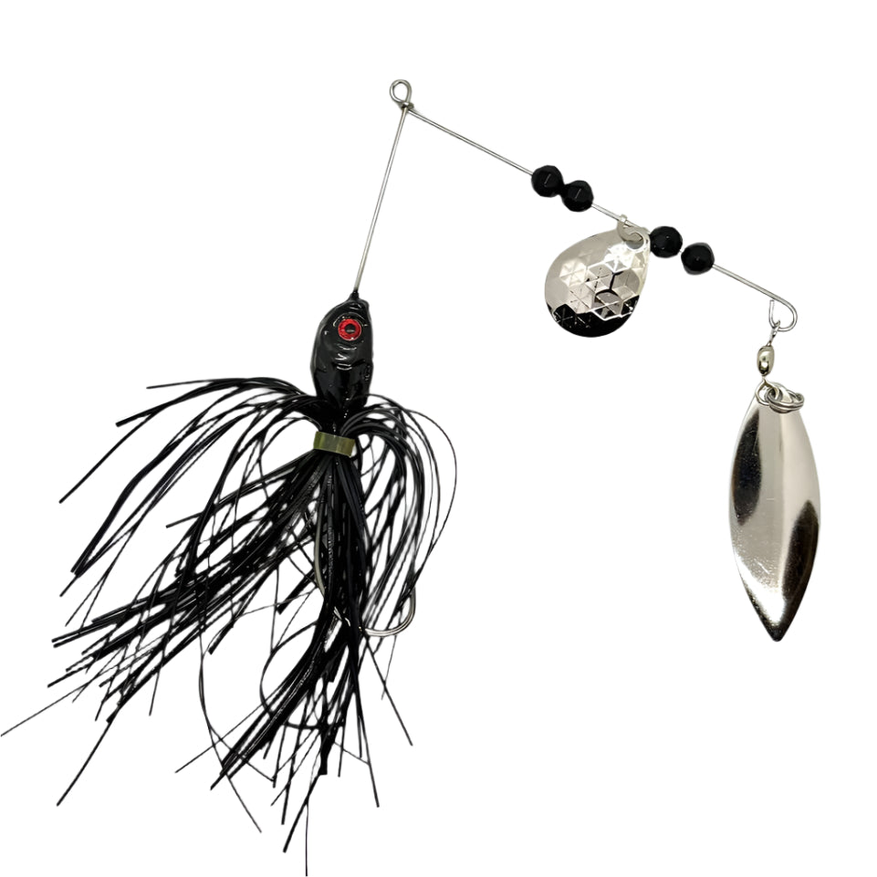Black Spinner Bait with Willow Blade