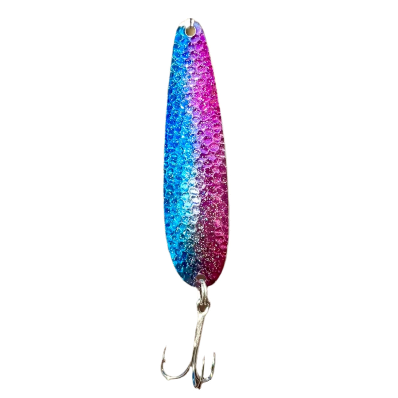 Blue and Purple UV Coated Fishing Spoon