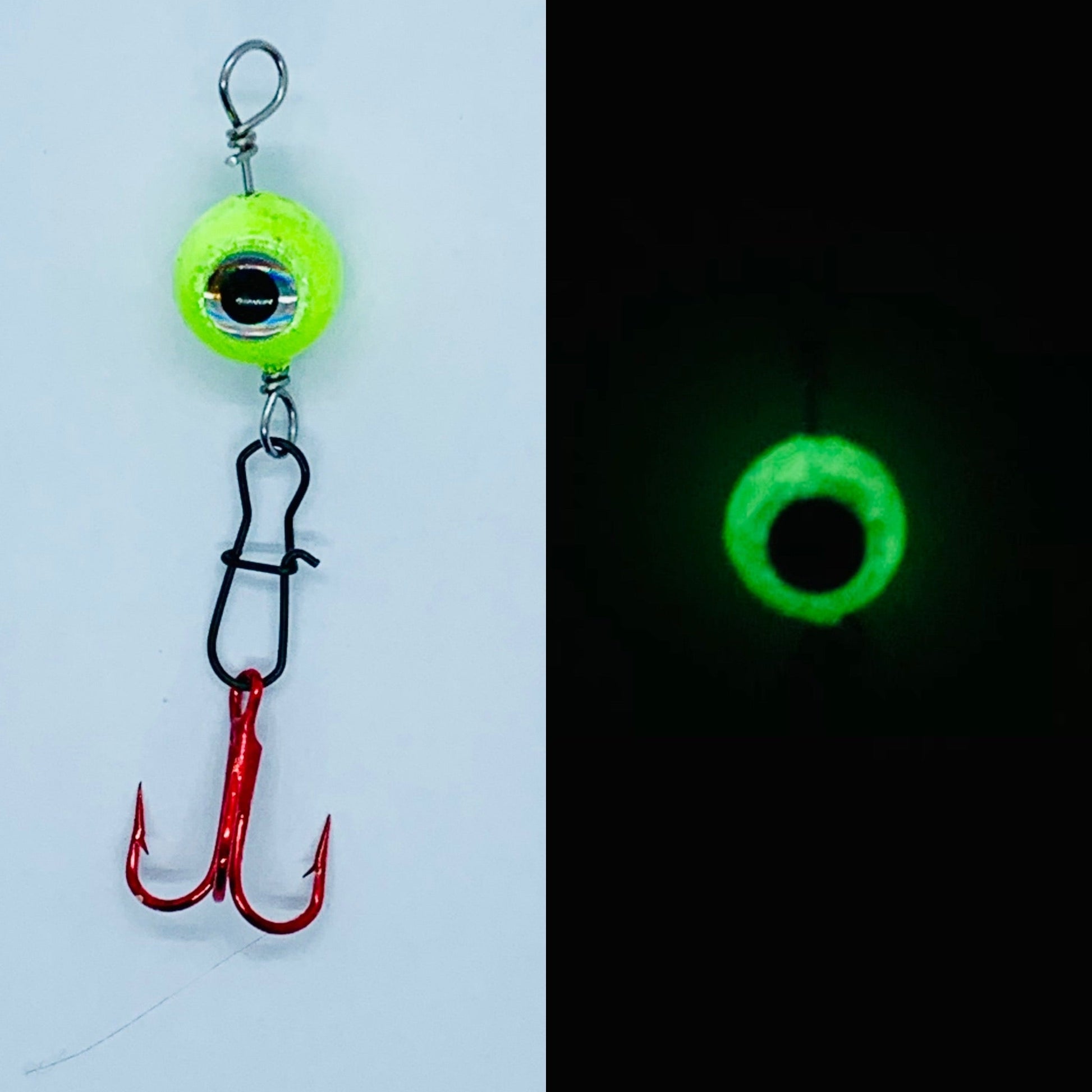 Chartreuse Glow in the dark Eyeclops