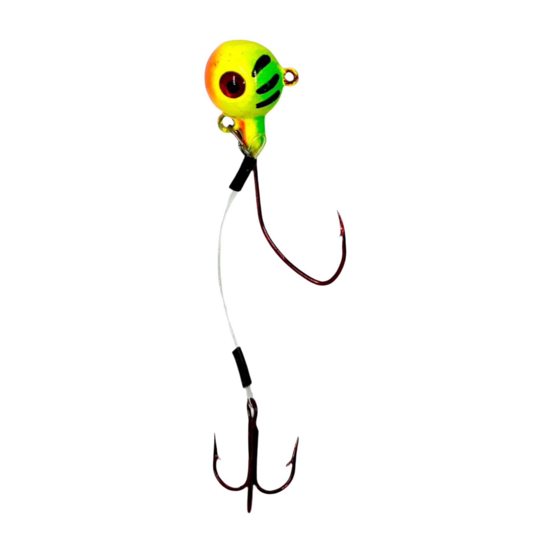 Fire Tiger Stinger Jig with an Eagle Claw Stinger hook attached