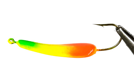 Fire Tiger Swim Jig with an Eagle Claw hook