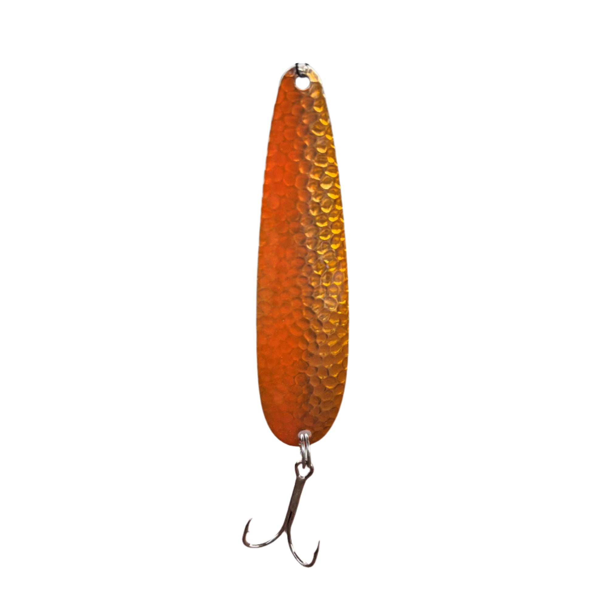 Gold and Orange UV Coated Fishing Spoon