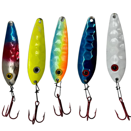 Multiple Ratting Flutter Spoon with Eagle Claw hook and rattle