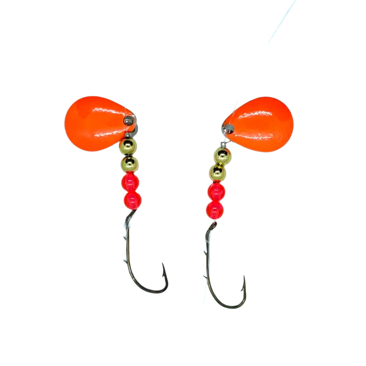Orange Minnow Harness with Colorado Blades