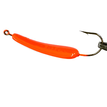 Orange Swim Jig with an Eagle Claw hook