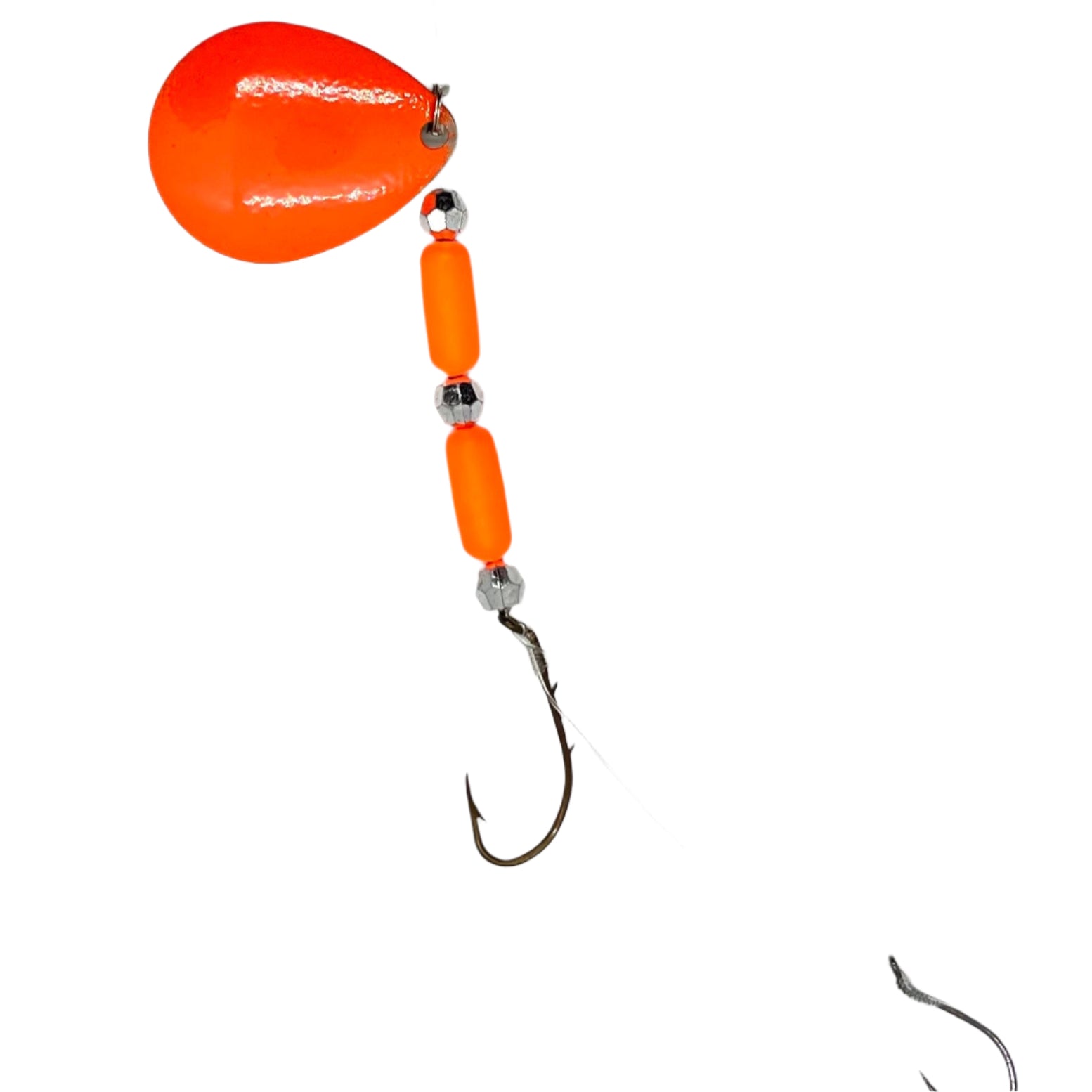 Orange Floating Worm Harness with Colorado Blade