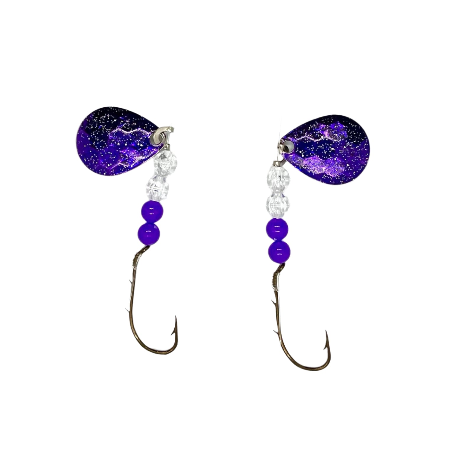 Purple Minnow Harness with Colorado Blades