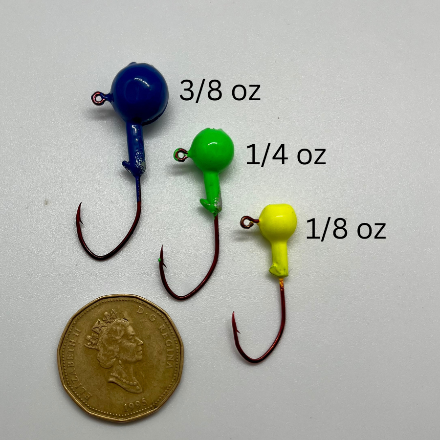 Size comparison of Jigs