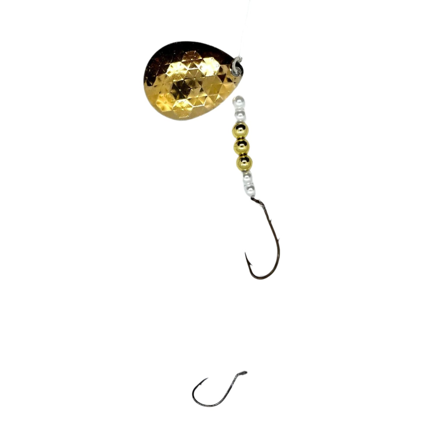 Transparent Gold Worm Harness with Colorado Blade