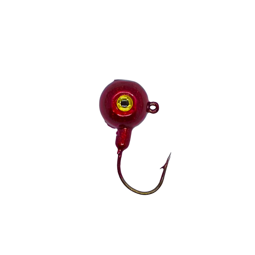Ruby slipper Short Shank Jig with Eagle Claw Hook and 3D eyes