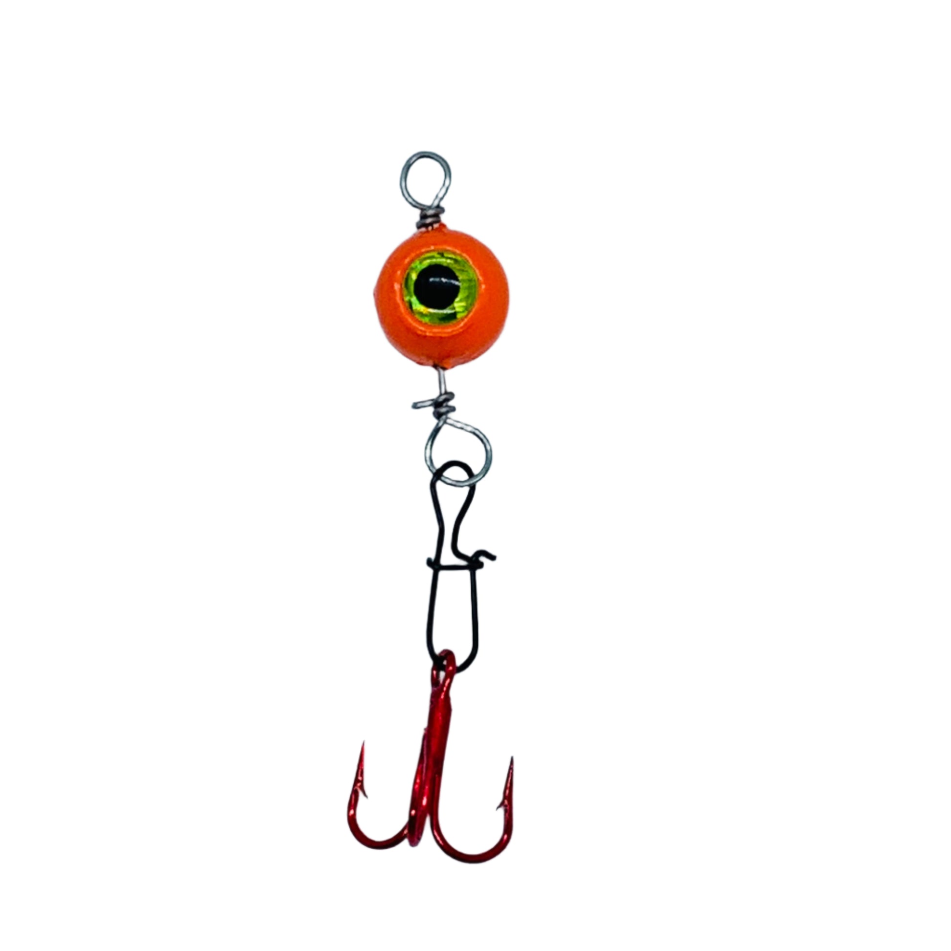 Orange Eye Clops with Eagle Claw hook and 3D eyes
