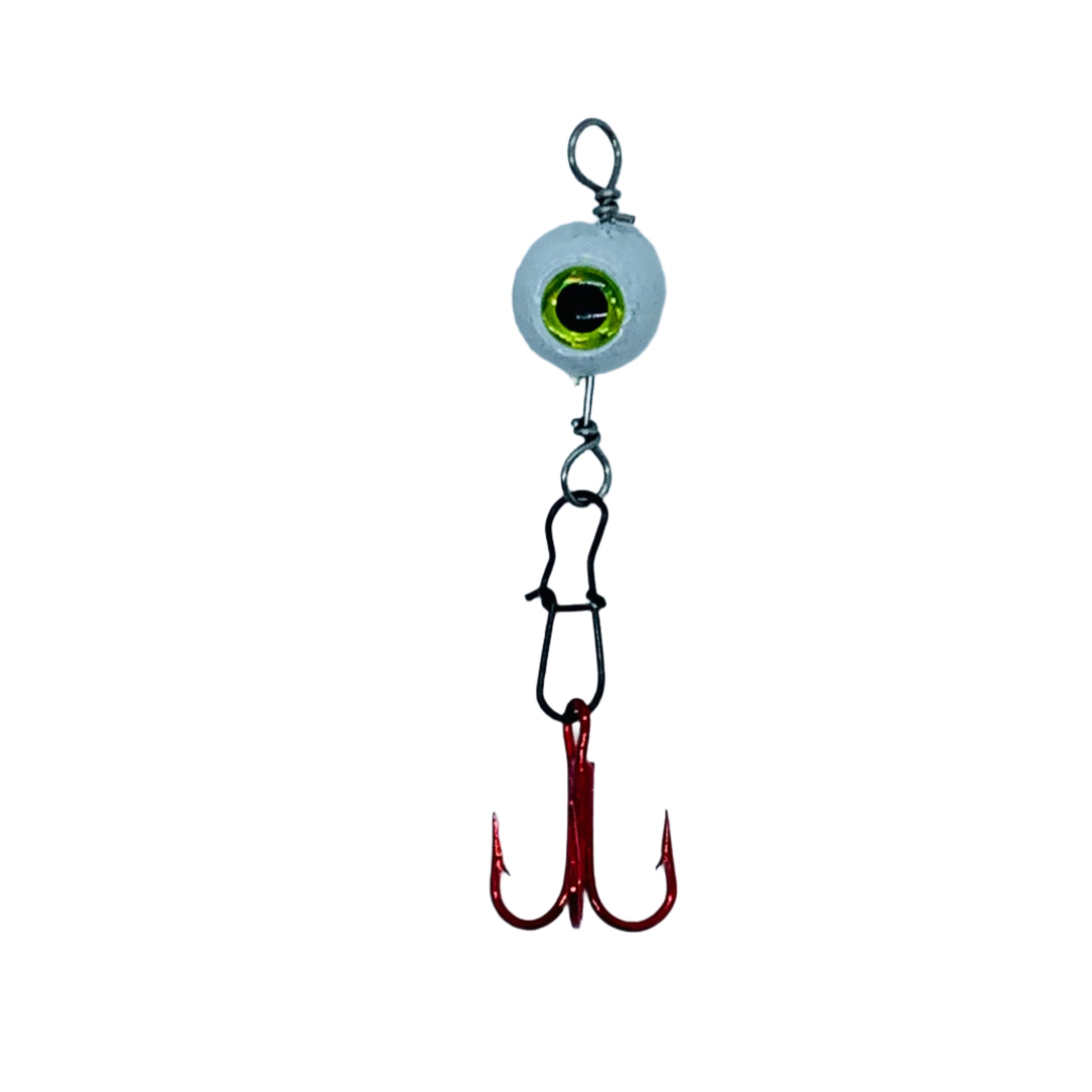 White Eye Clops with Eagle Claw hook and 3D eyes