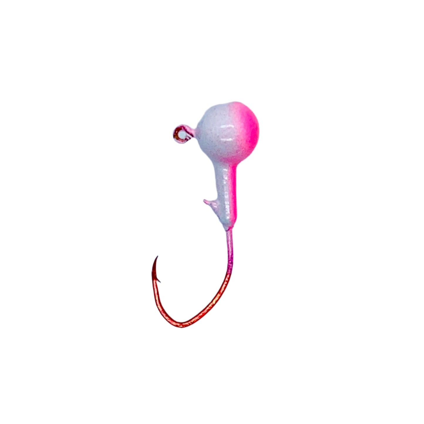 White And Pink Jig with Red Hook