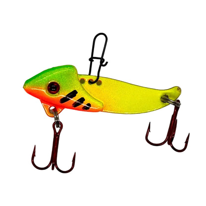 Fire Tiger Mini Blade Baits with red Mustad Treble hook