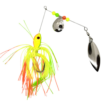 Fire Tiger Spinner Bait with Willow Blade