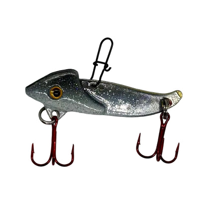 Smelt Mini Blade Baits with red Mustad Treble hook