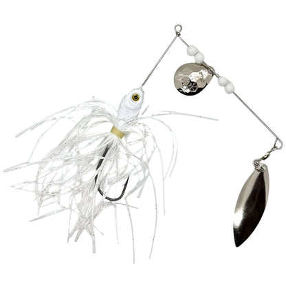 White Spinner Bait with Willow Blade 