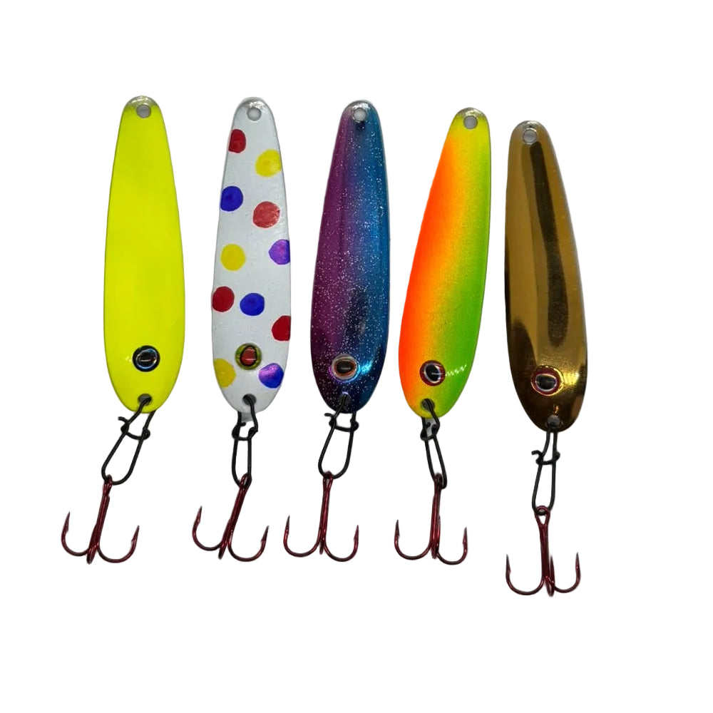 Numerous Ratting Flutter Spoon with Eagle Claw hook and rattle 